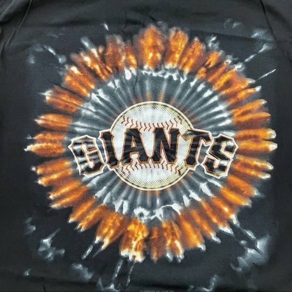 Tour Champ MLB Giants Baseball Tie Die Graphic T-Shirt Size Medium - Picture 2 of 6
